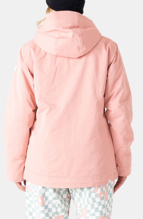 Roxy Billie Water Resistant Hooded Insulated Jacket In Pink