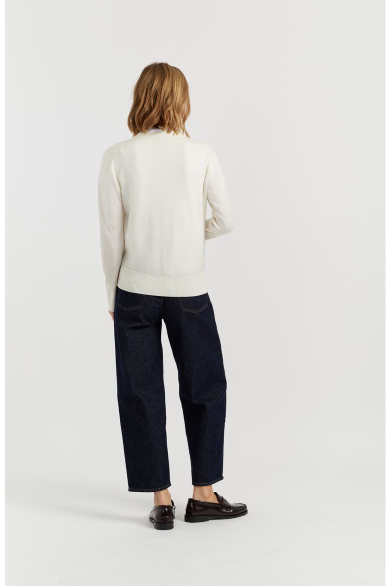 Pure Merino Cardigan, Alternate, color, Cream