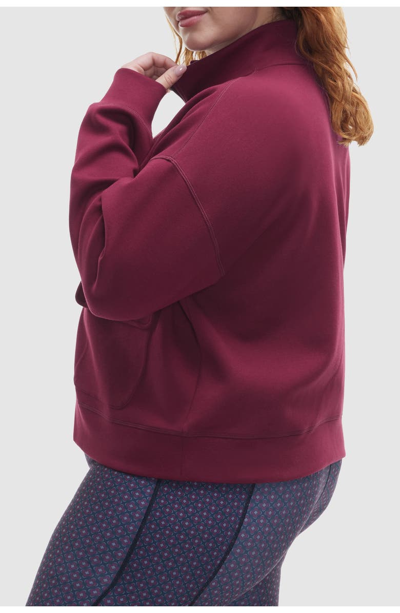 Peloton Tech Double Knit Full Zip, Alternate, color, Red Grape