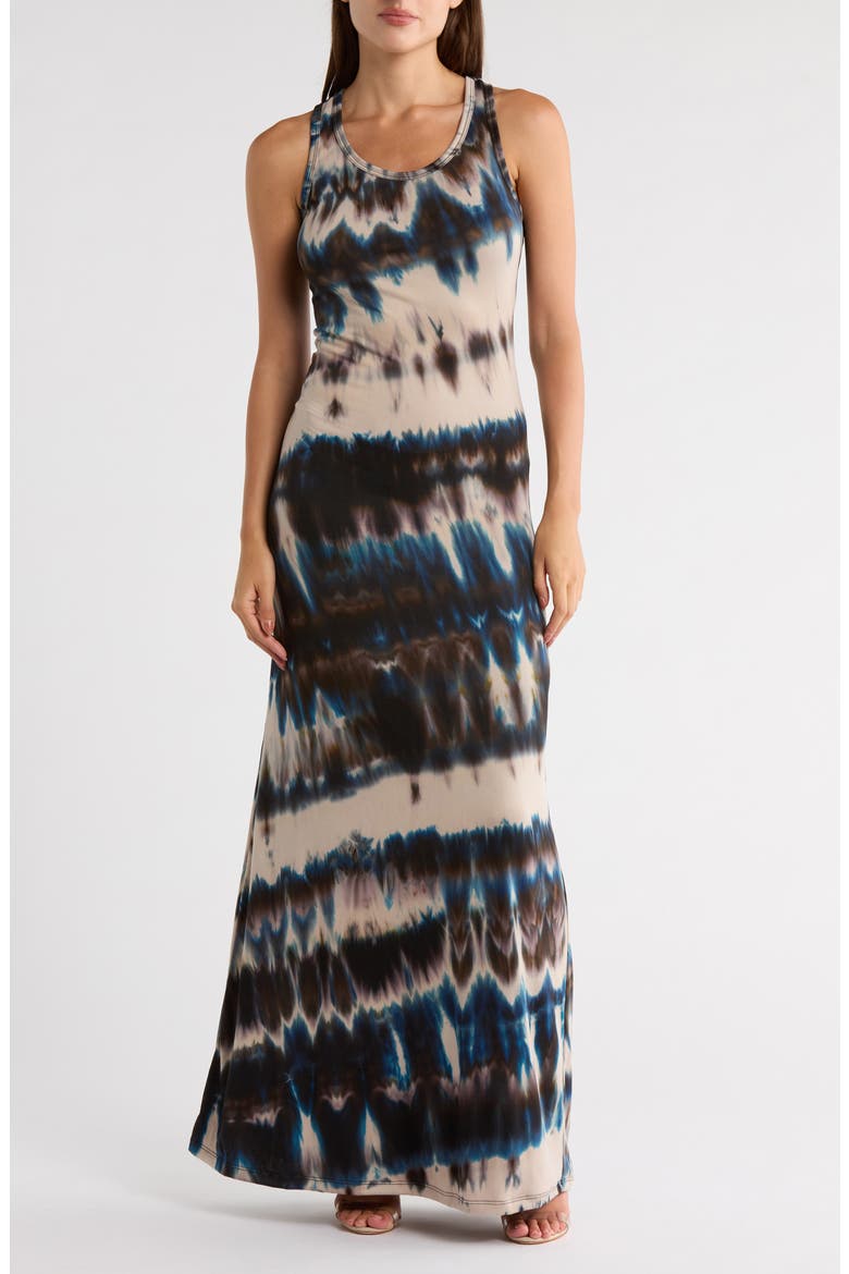 Maxi Tank Dress, Main, color, BLACK