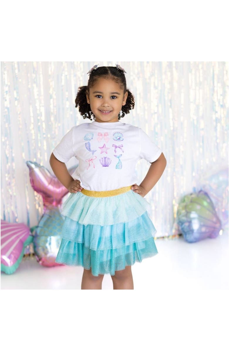 Sweet Wink Mermaid Cutie Short Sleeve T-Shirt, Alternate, color, White