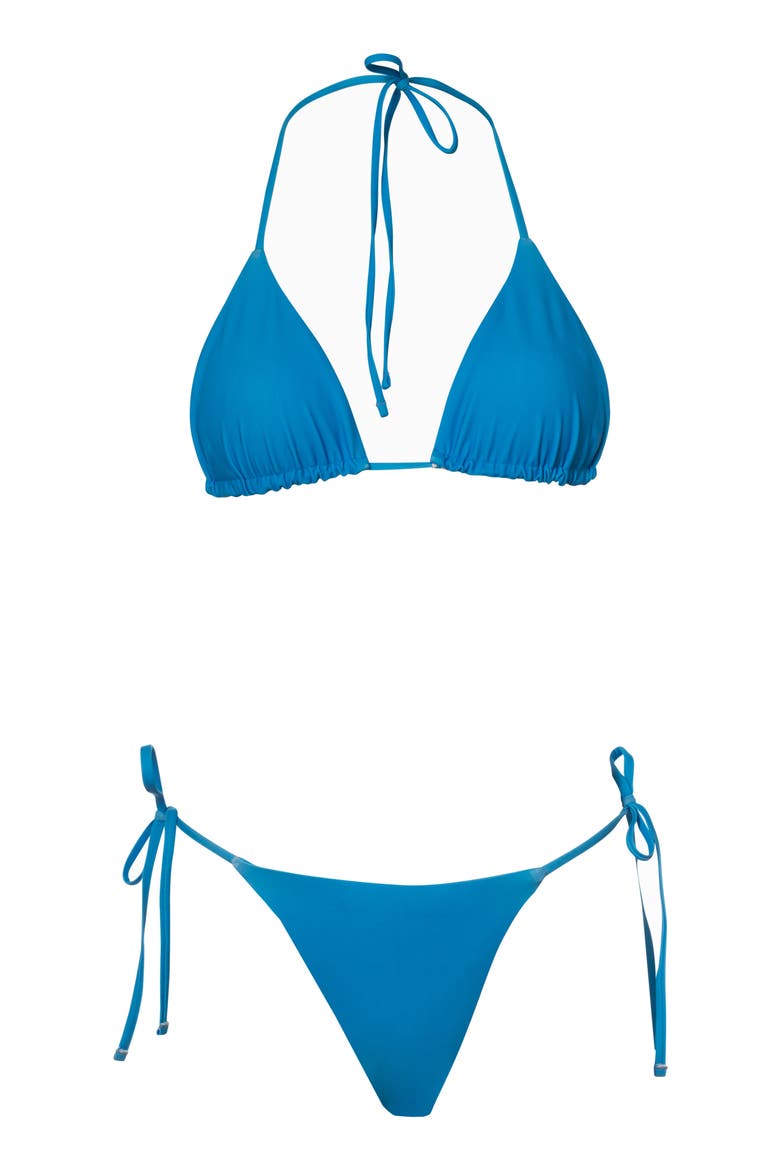 Blue Balmy Reversible Bikini Top, Alternate, color, BLUE