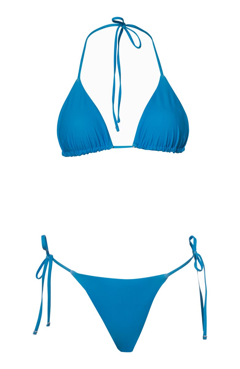Maaji Blue Balmy Reversible Bikini Top, Alternate, color, Blue