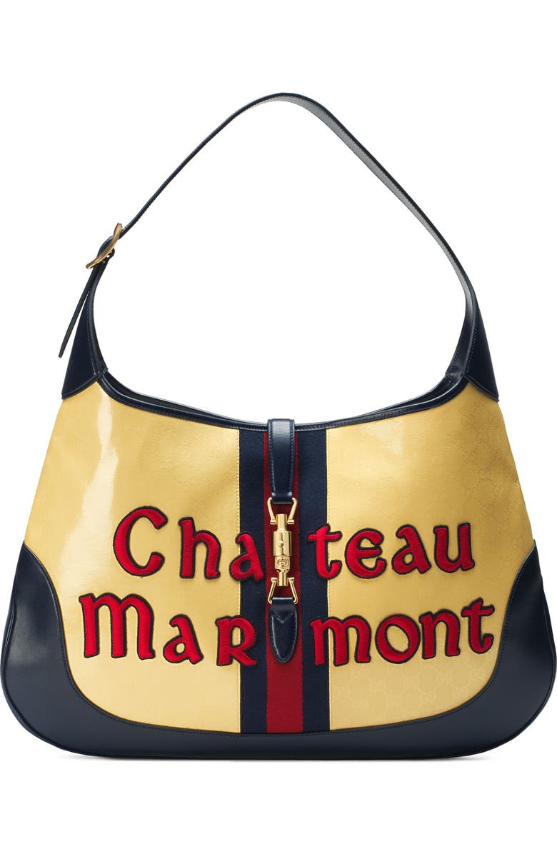 Gucci Maxi Jackie Chateau Marmont GG Hobo, Main, color,