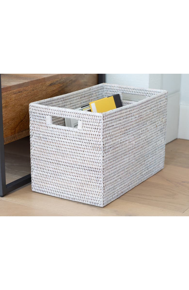 Artifacts Trading Company<sup>™</sup> Artifacts Rattan Storage Box - Legal File, Alternate, color, White Wash
