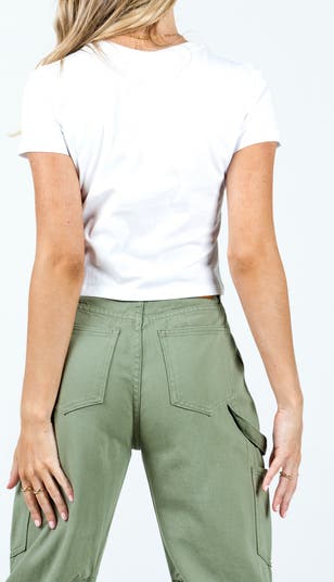 Italy Love Organic Cotton Crop Graphic T-Shirt