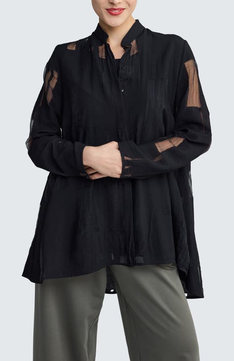 Ondine Sheer Jacquard Shirt