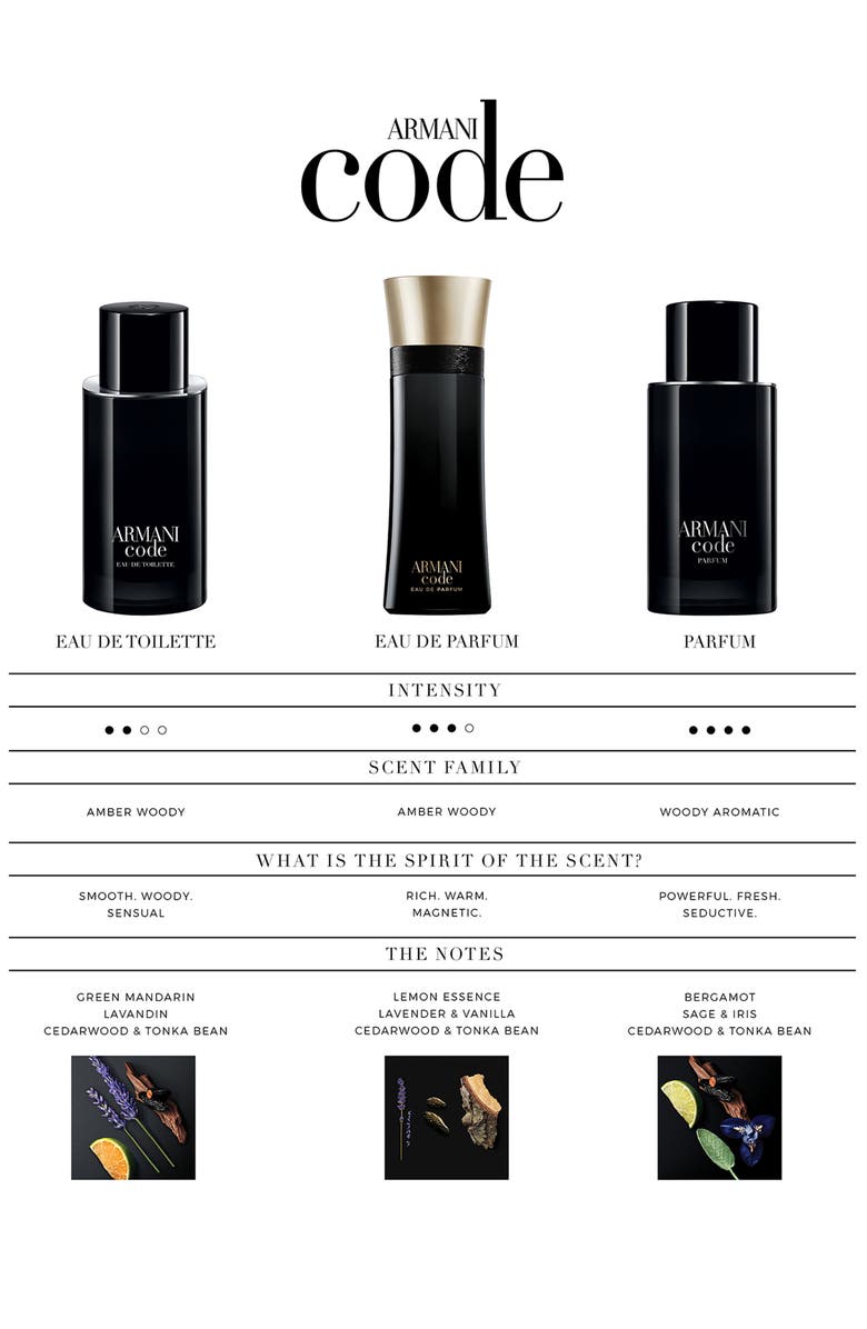 ARMANI beauty Code Eau de Toilette Refillable Fragrance, Alternate, color, 