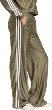 adidas Originals Pinstripe Wide Leg Track Pants