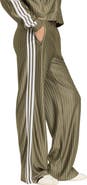 adidas Originals Pinstripe Wide Leg Track Pants