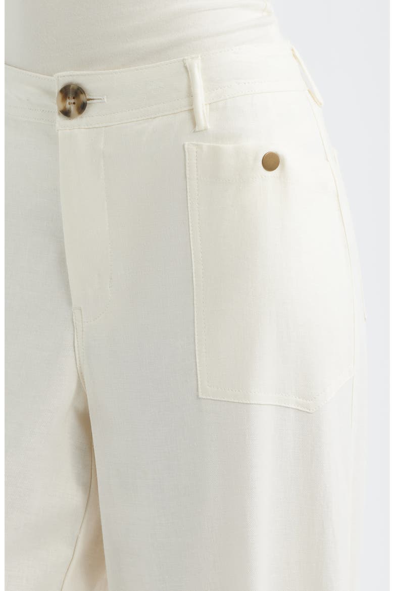 Patch Pocket Crop Wide Leg Pants, Alternate, color, PARCHMENT