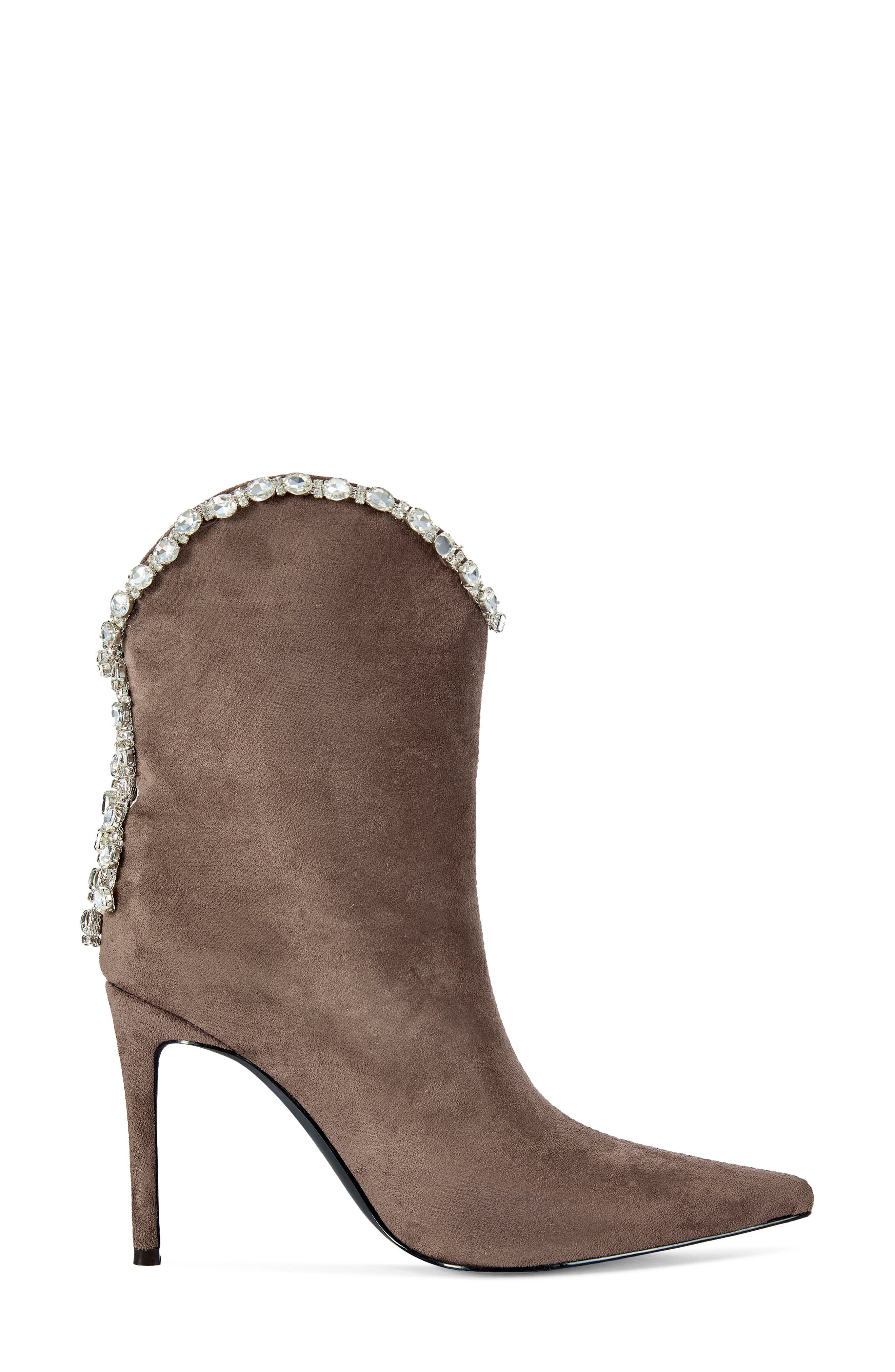 Azurea Pointed Toe Bootie, Alternate, color, TAUPE