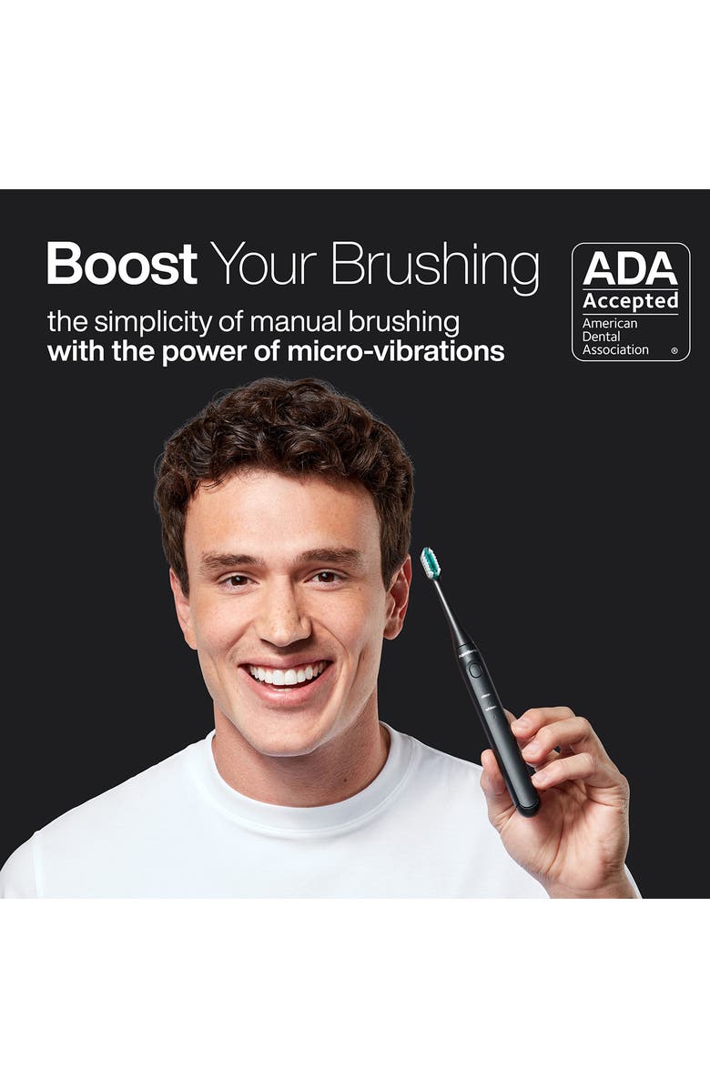 AQUASONIC Icon Rechargeable Power Toothbrush, Alternate, color, Black