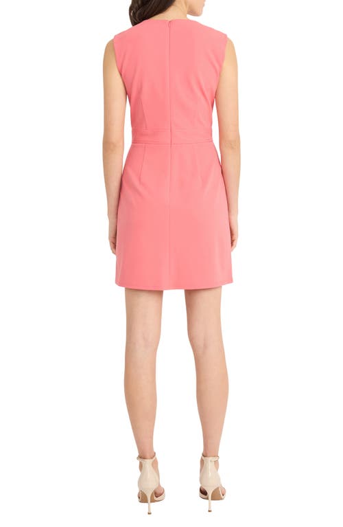 Donna Morgan Button Detail Sleeveless Minidress In Desert Rose