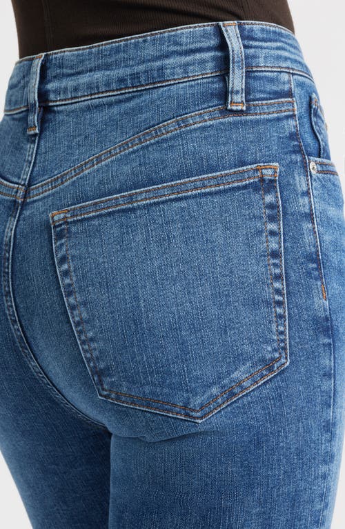 Frame The Reboot High Waist Crop Flare Jeans In Blue