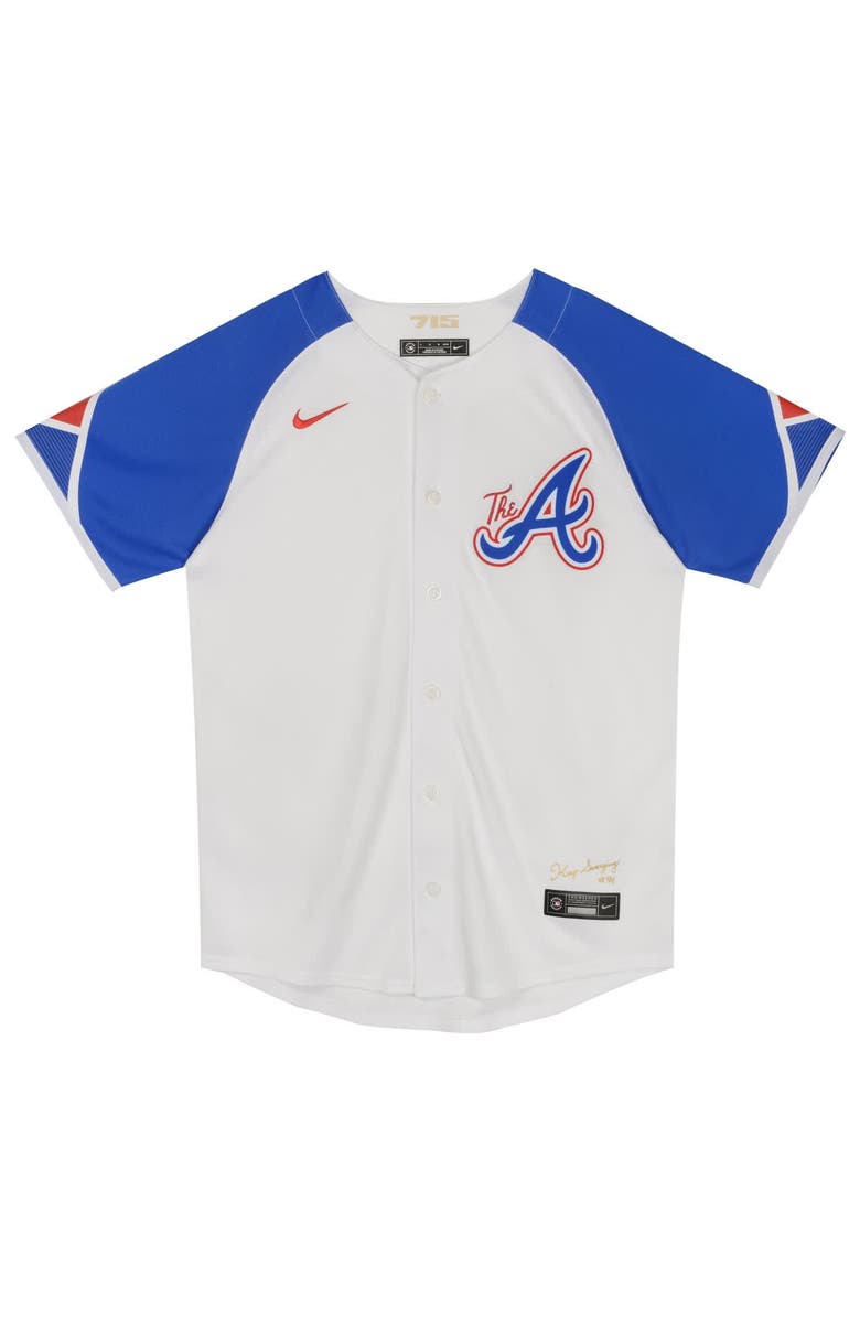 Nike Preschool Nike White Atlanta Braves City Connect Jersey, Alternate, color,