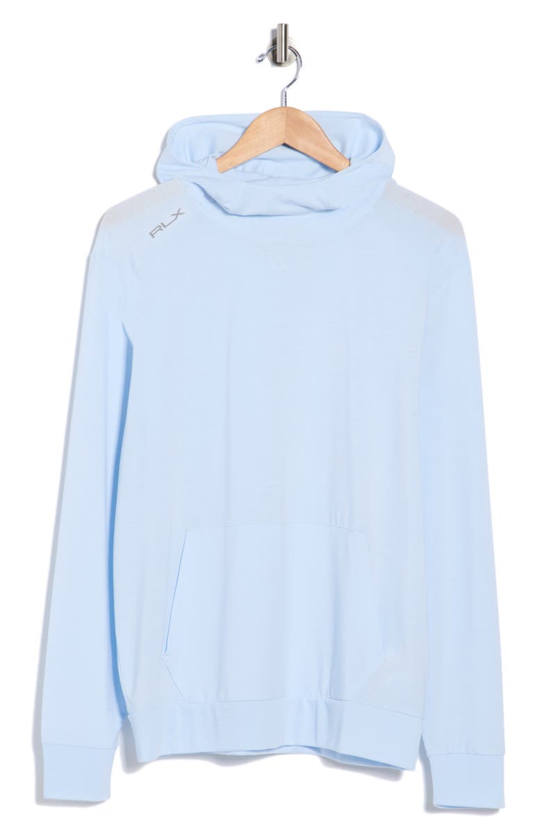 Polo Ralph Lauren Lounge Jersey Hooded Sweatshirt, Alternate, color, Oxford Blue