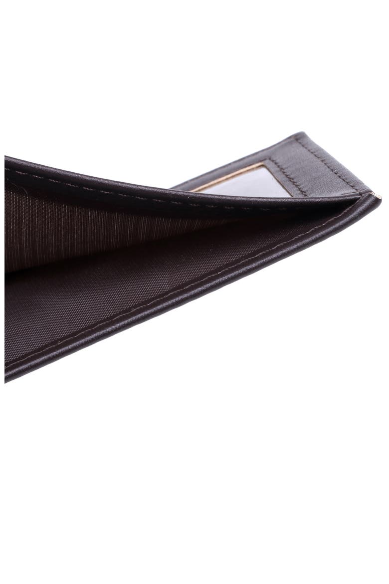 Smooth RFID Bifold, Alternate, color, BROWN
