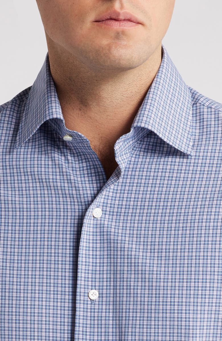 Peter Millar Wicklow Microcheck Performance Button-Up Shirt, Alternate, color, 