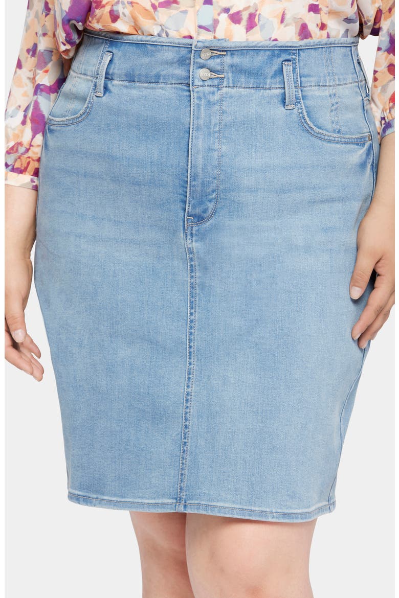 Hollywood Denim Skirt, Alternate, color, CRYSTALLINE