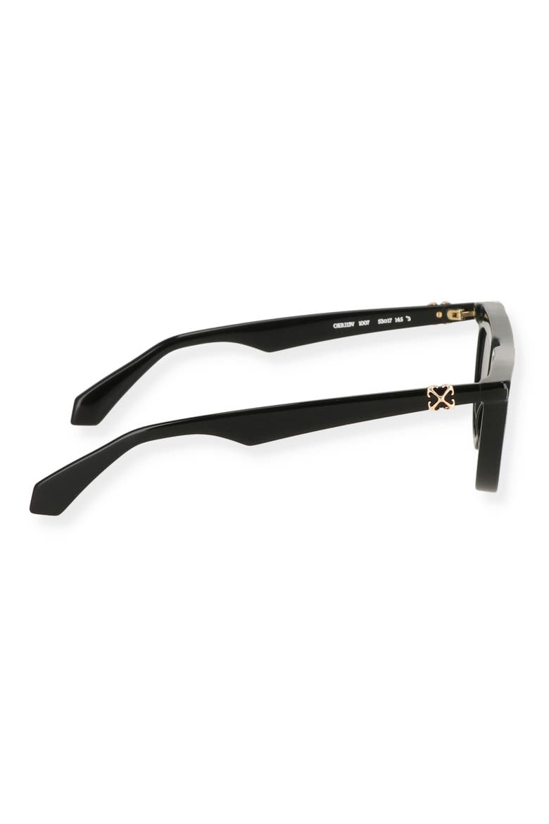 Jasper 53mm Cat Eye Sunglasses, Alternate, color, BLACK DARK GREY