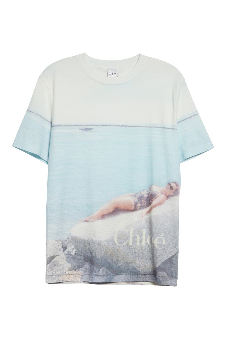 Picture Print Cotton Jersey T-Shirt, Main, color, ICONIC MILK