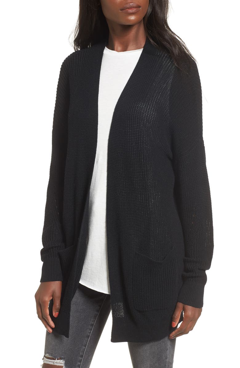 BP. Open Front Cotton Cardigan, Main, color,