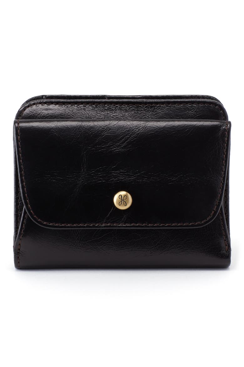 Change Leather Wallet, Main, color, BLACK
