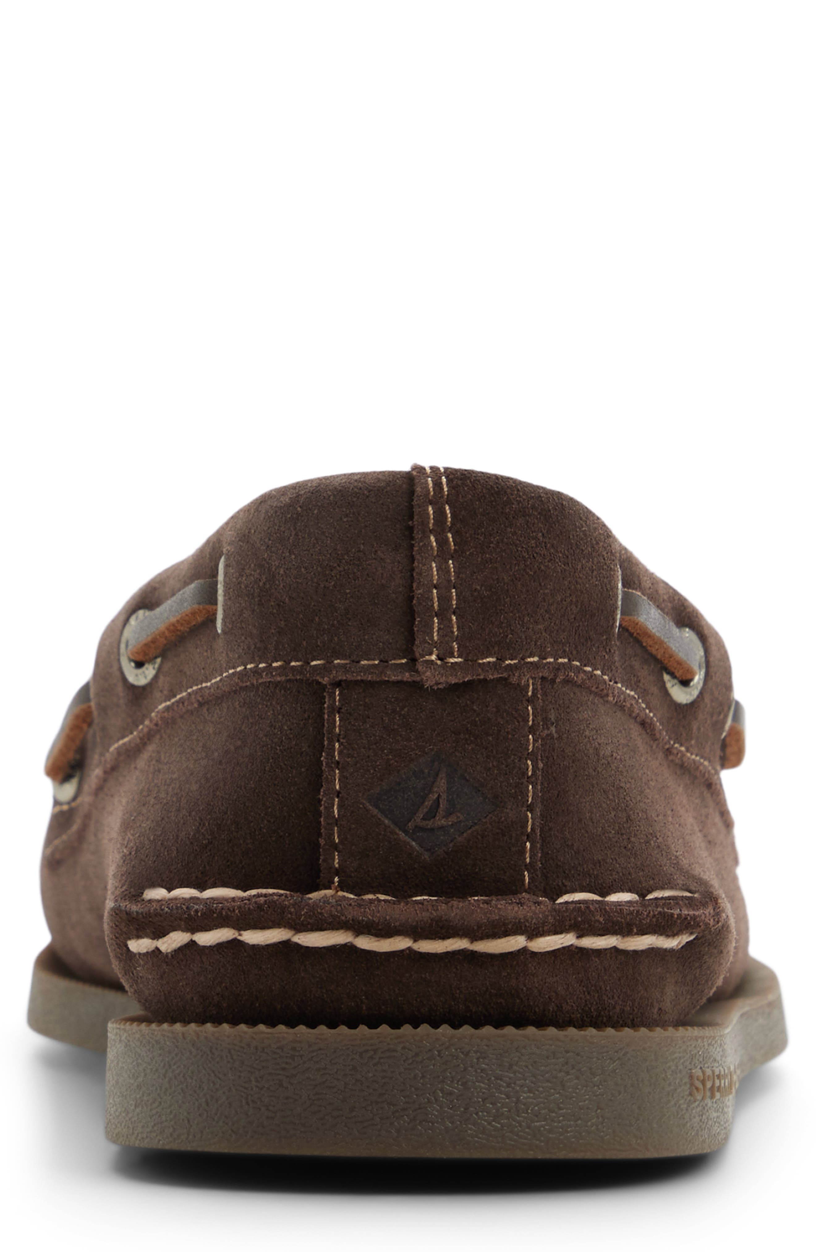 Sperry Authentic Original 2-Eye Woven Boat Shoe, Alternate, color, Dark Brown