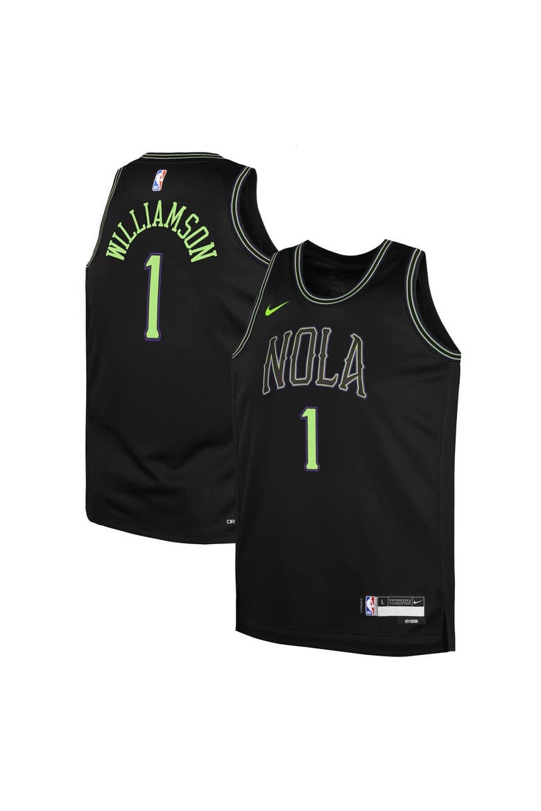 Youth Nike Zion Williamson Black New Orleans Pelicans 2025/26 City Edition Swingman Jersey, Main, color, Black