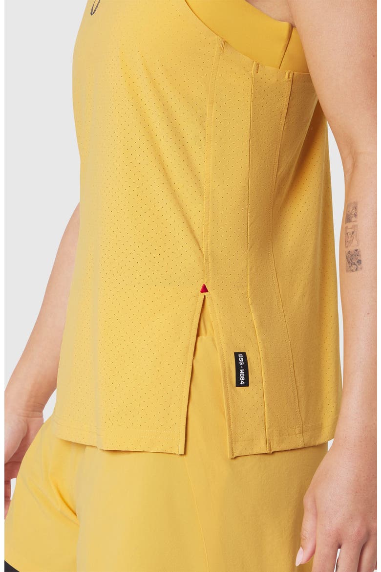Aerotex Perforated Racerback Run Tank, Alternate, color, Amber