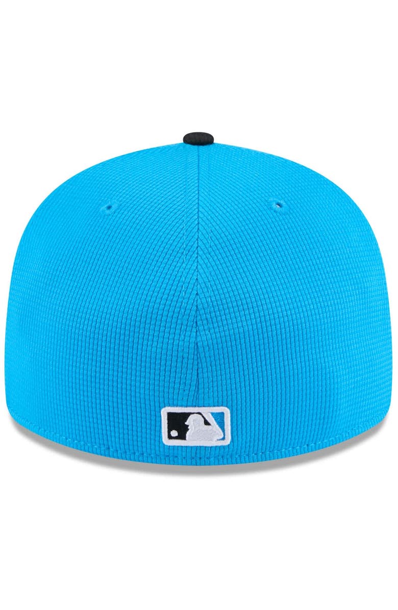 New Era Men's New Era  Blue/Black Miami Marlins 2025 Spring Training Low Profile 59FIFTY Fitted Hat, Alternate, color, 