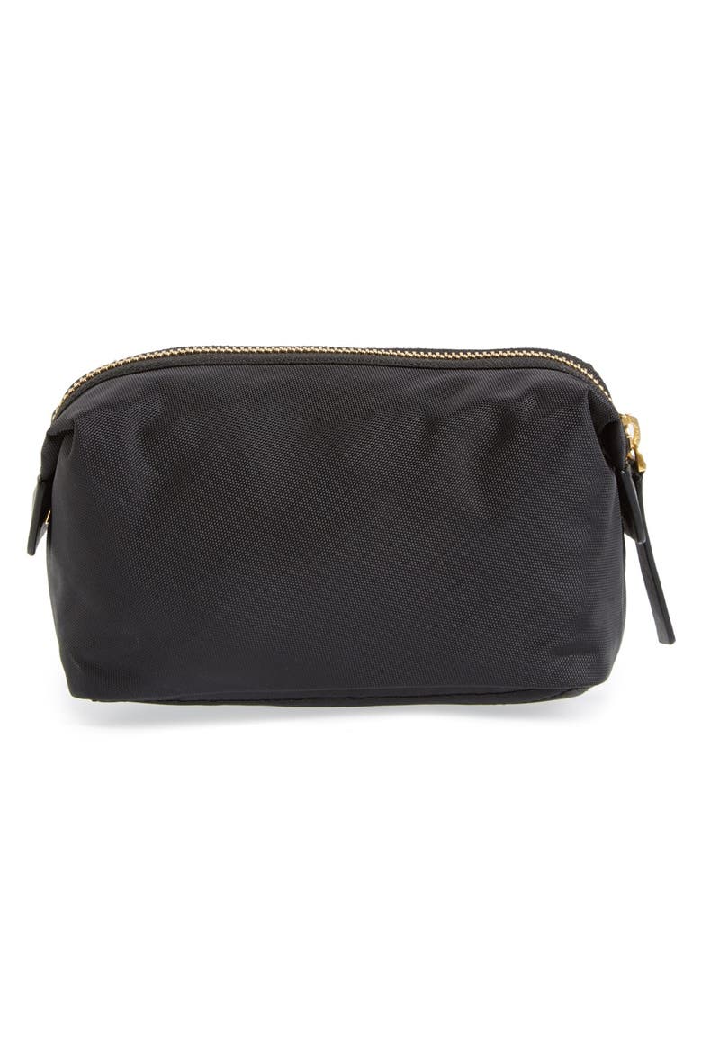 MARC BY MARC JACOBS 'Domo Arigato' Nylon Cosmetics Case, Alternate, color, BLACK