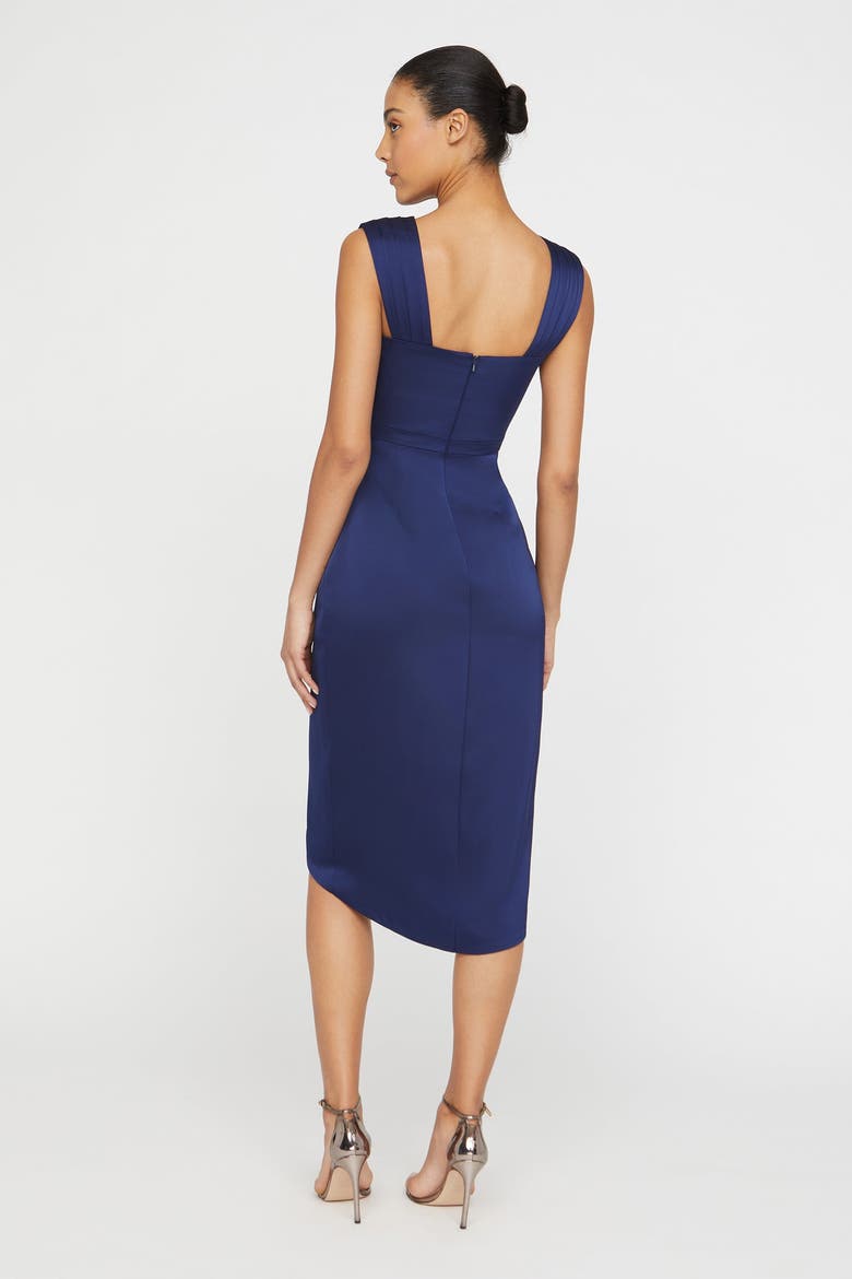 Stephanie Wrap Dress, Alternate, color, Nautical Navy