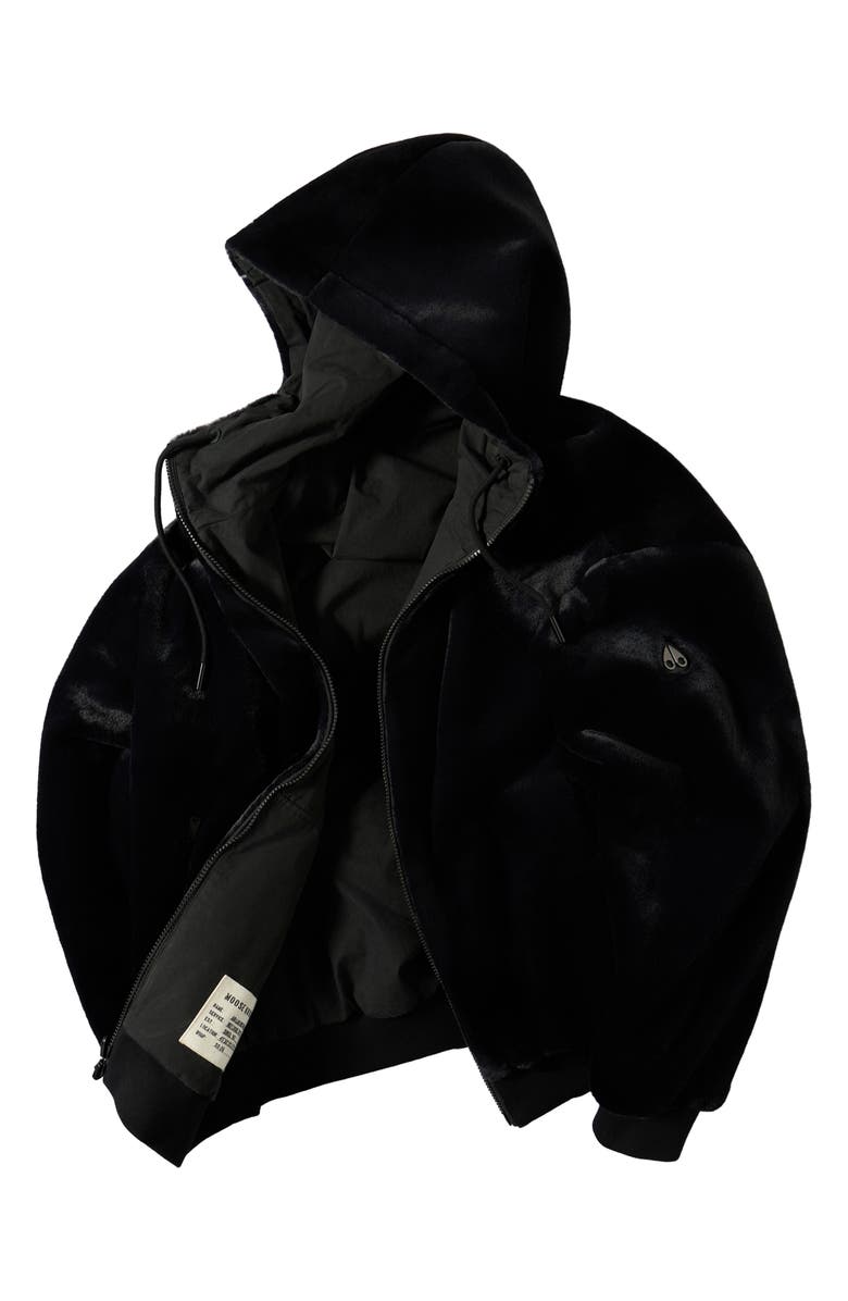 Moose Knuckles Roland Reversible Organic Cotton Jacket, Alternate, color, Black