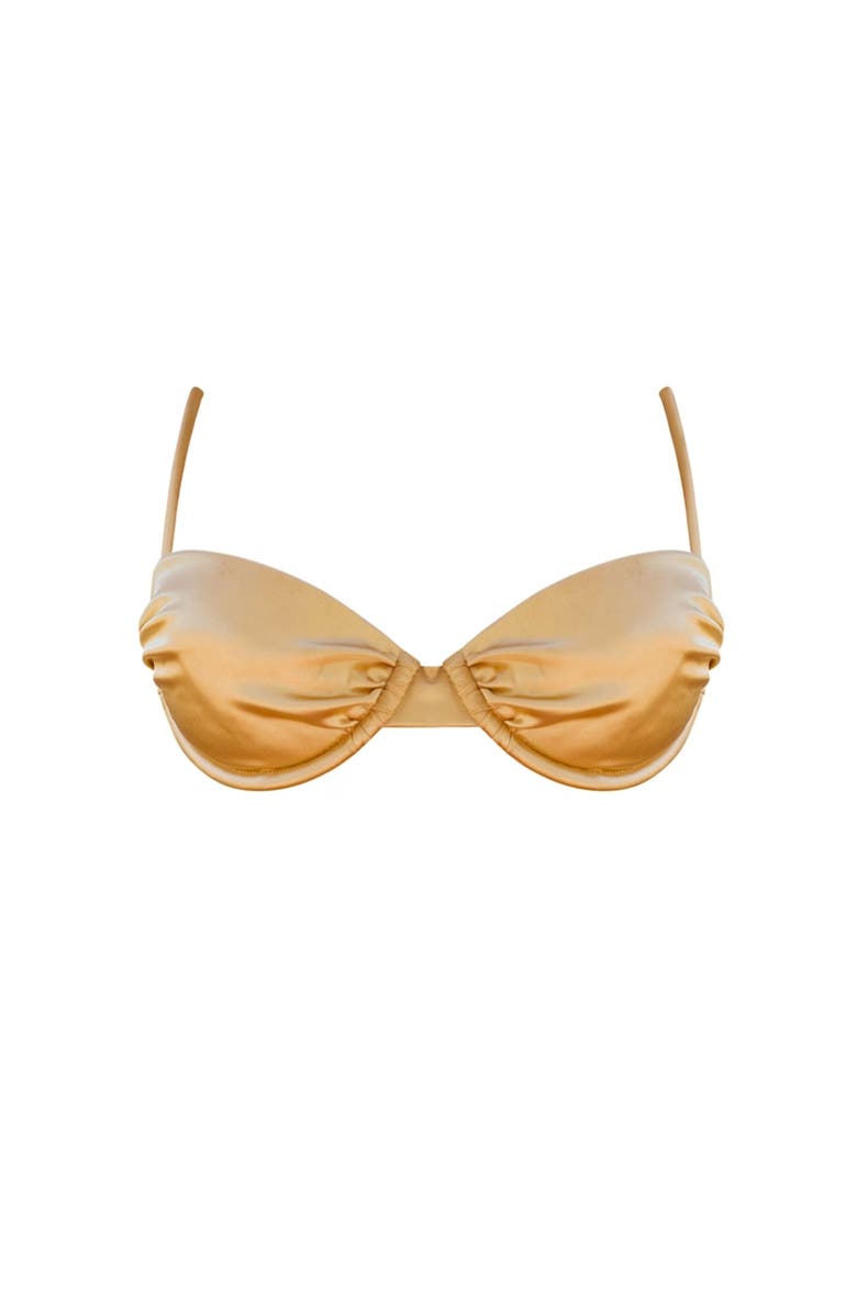 Ivy Swimwear Aurora Bikini Top, Main, color, Gold