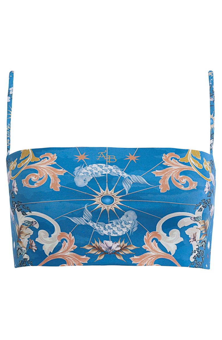 Agua Bendita Georgina Solstice Reversible Bikini Top, Alternate, color, White