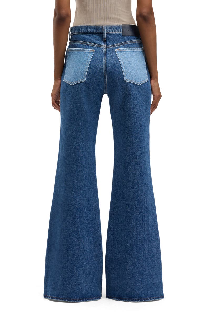 Seven Retro Two Tone High Waist Flare Wide Leg Jeans, Alternate, color, Joker