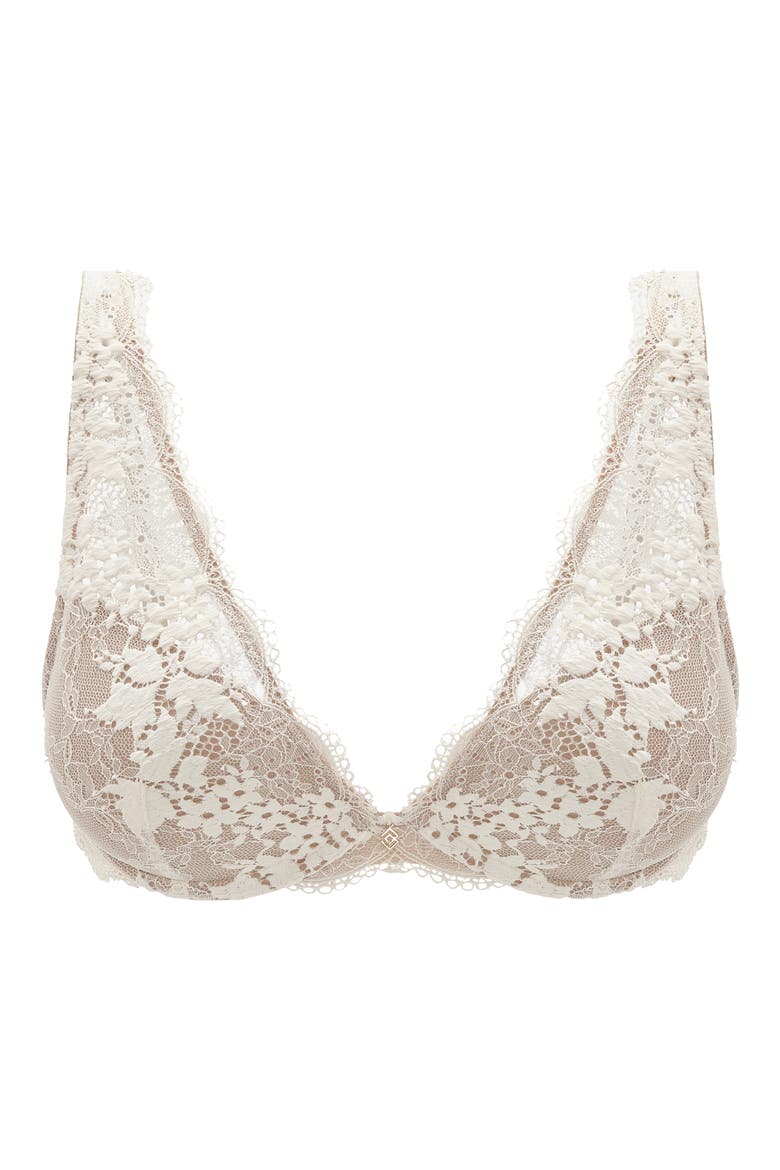 All Day Lace Uplift Plunge Underwire Bra, Alternate, color, SEA SALT