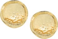 MARLYN SCHIFF Hazel Textured Oval Earrings