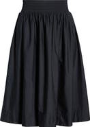 Nordstrom Smocked Waist Pleated Midi Skirt