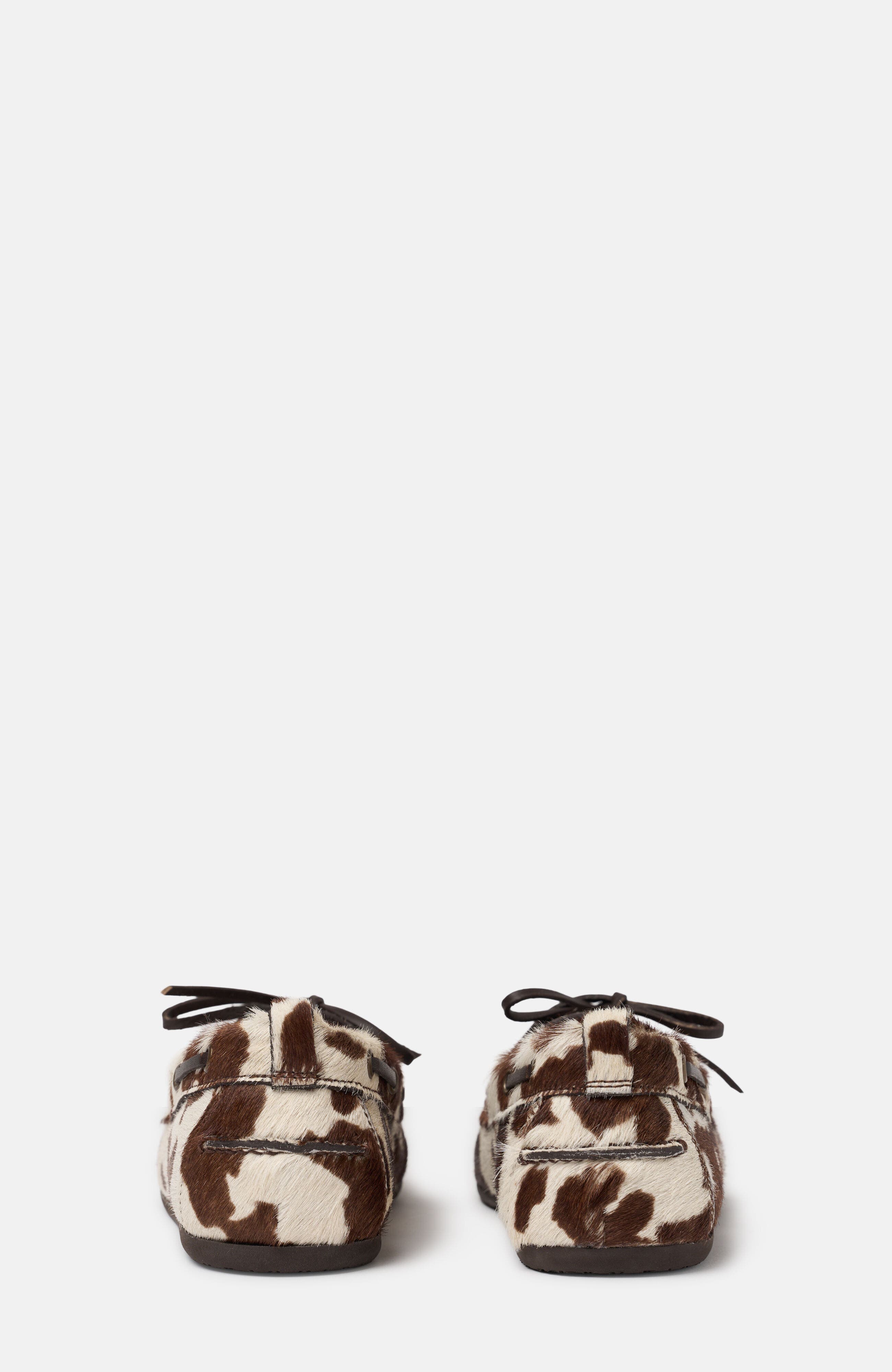 Avery Boat Shoes, Alternate, color, Cow Print - Ponyhair - Calf