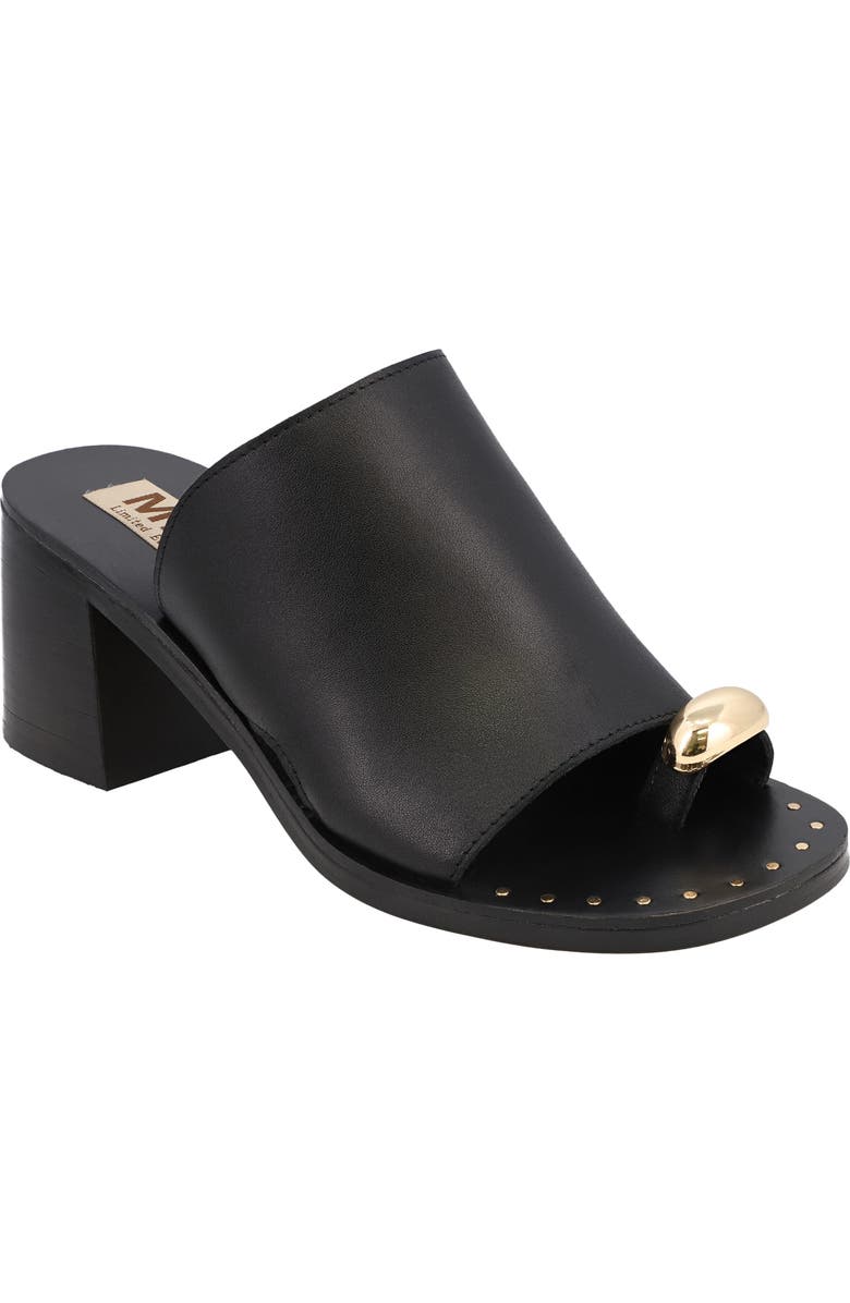 MIA Nikita Slide Sandal, Main, color, Black Leat