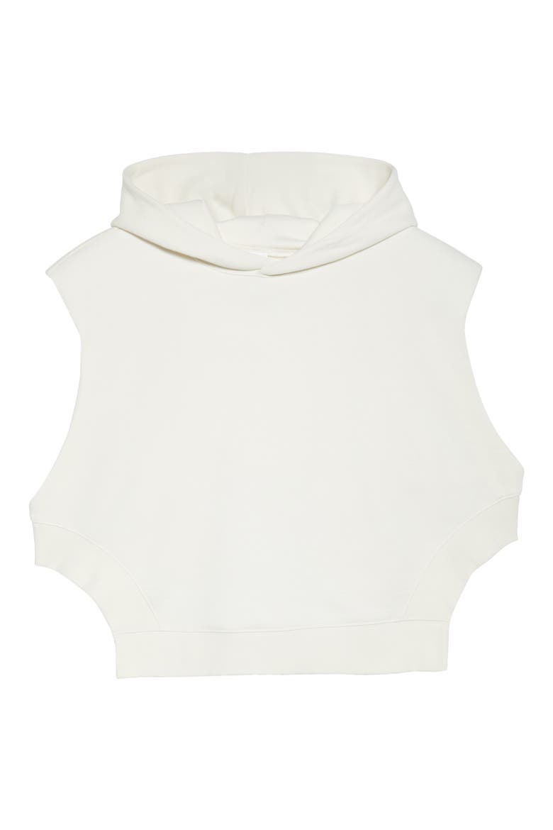 Headliner Crop Sleeveless Hoodie, Alternate, color, IVORY