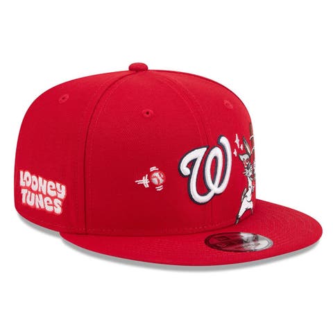Men's New Era Red Washington Nationals Looney Tunes Bugs Bunny 9FIFTY Snapback Hat