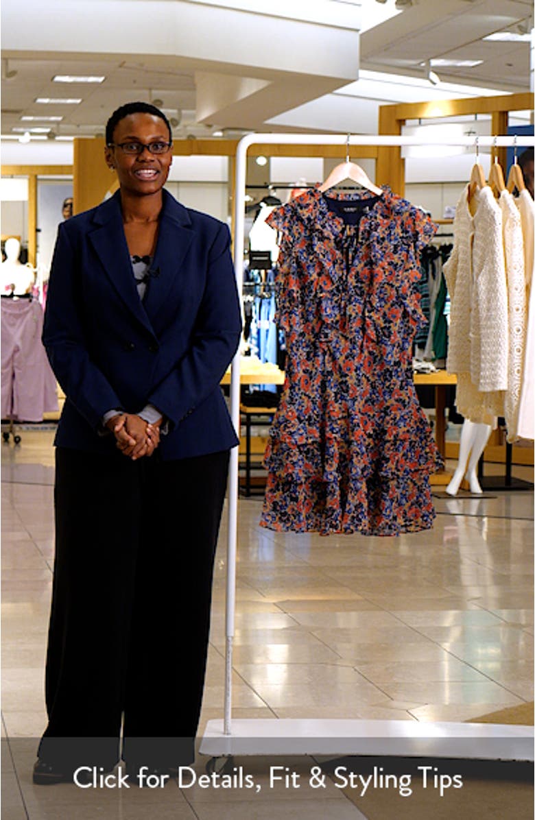 Floral Tiered Georgette Dress, sales video thumbnail