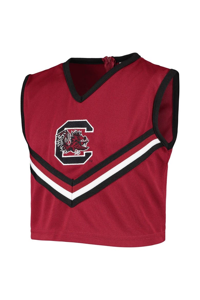 Girls Youth Garnet South Carolina Gamecocks Two-Piece Cheer Set, Alternate, color, Garnet
