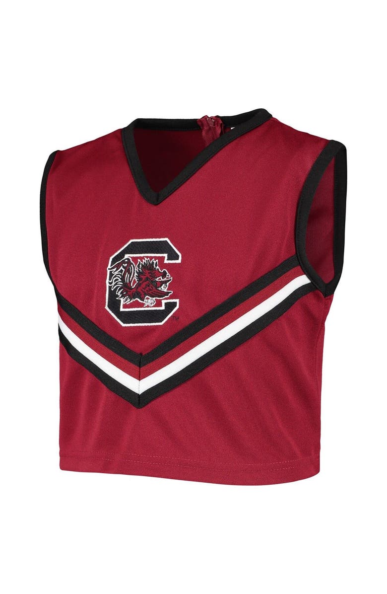 LITTLE KING Girls Youth Garnet South Carolina Gamecocks Two-Piece Cheer Set, Alternate, color, Garnet