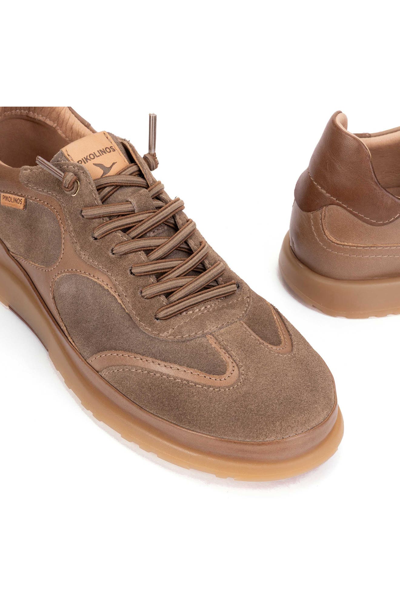Denia Leather Sneaker, Alternate, color, SIENA