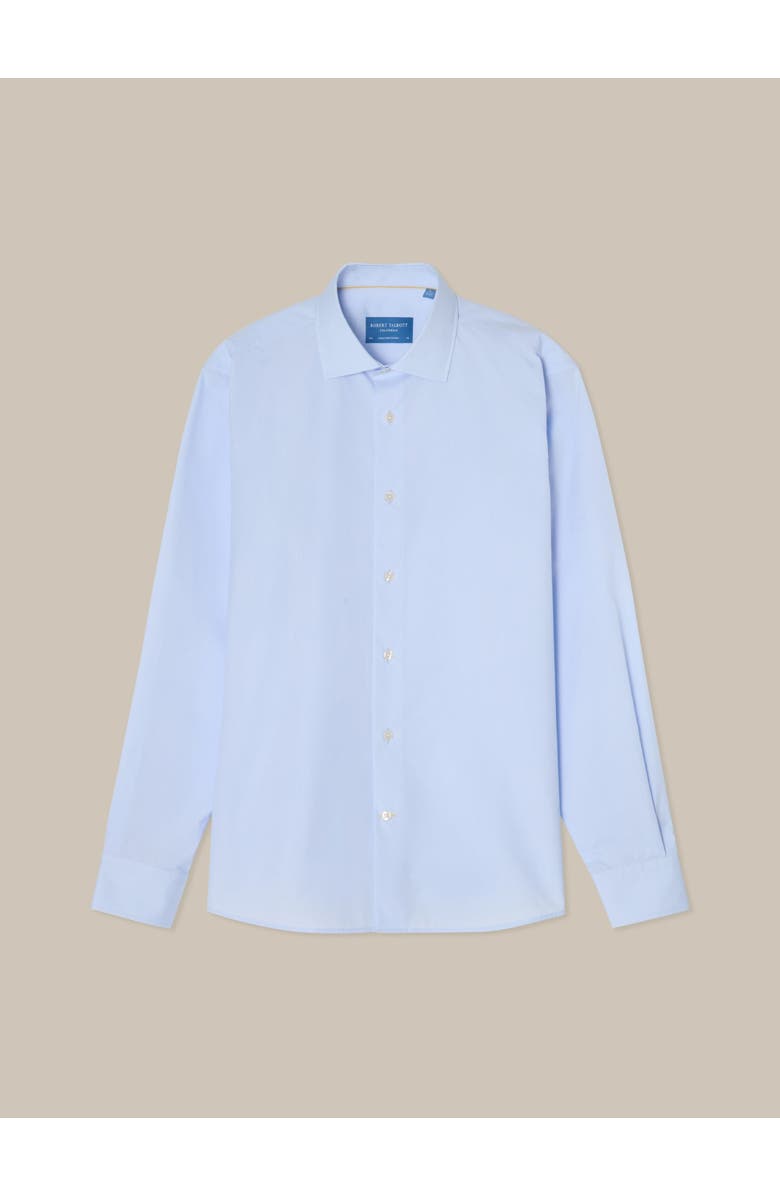 Robert Talbott Reynolds Light Weight Poplin Classic Fit Shirt, Alternate, color, Light Blue